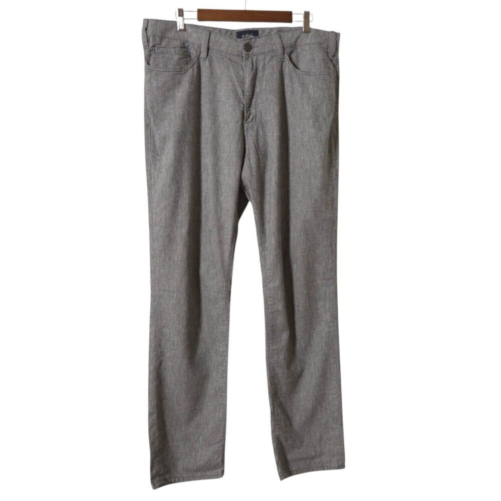 34 Heritage Charisma Pants Mens 38x34 Gray Comfort Rise Classic Chino Stretch